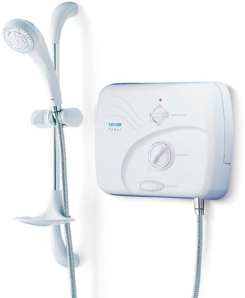 Larger image of Triton Electric Showers Pumped T90xr 9.5kW In White And Chrome.