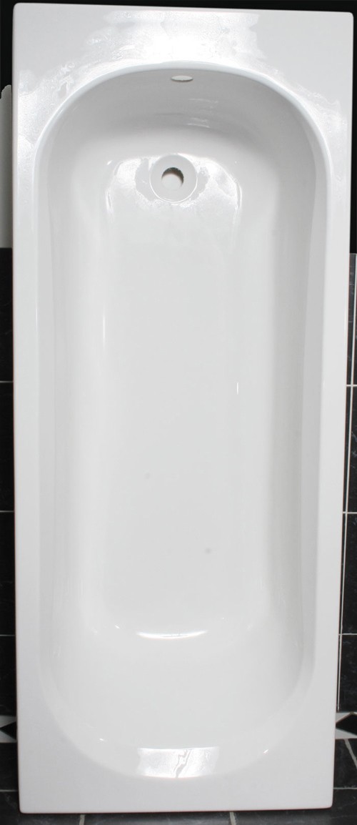Larger image of Thames White acrylic bath. 1700 x 700mm. Legs included. No Tap holes.