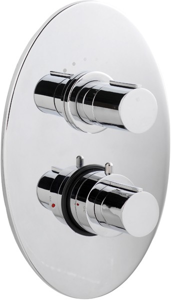 Larger image of Ultra Ecco 3/4" Twin Concealed Thermostatic Shower Valve.