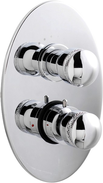 Larger image of Ultra Contour Twin concealed thermostatic shower valve