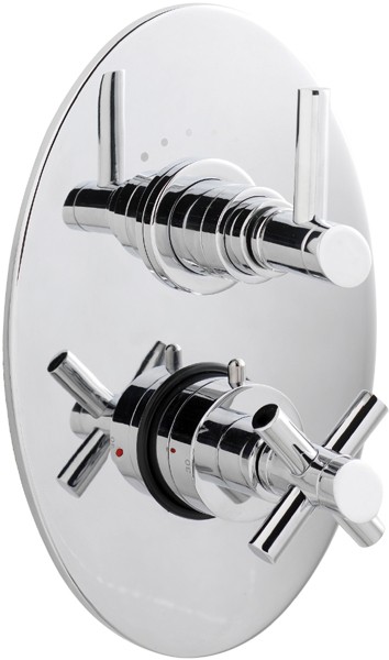 Larger image of Ultra Scope Twin concealed thermostatic shower valve