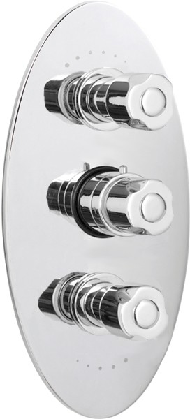 Larger image of Ultra Exact Triple concealed 3/4" thermostatic shower valve