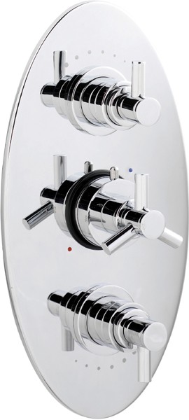 Larger image of Ultra Aspect Triple concealed thermostatic shower valve