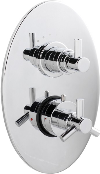 Larger image of Ultra Aspect Twin concealed shower valve with diverter