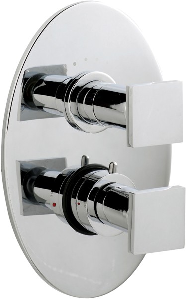 Larger image of Ultra Milo Twin concealed shower valve with diverter