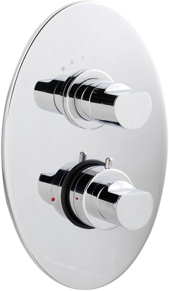 Larger image of Ultra Orion Twin concealed shower valve with diverter