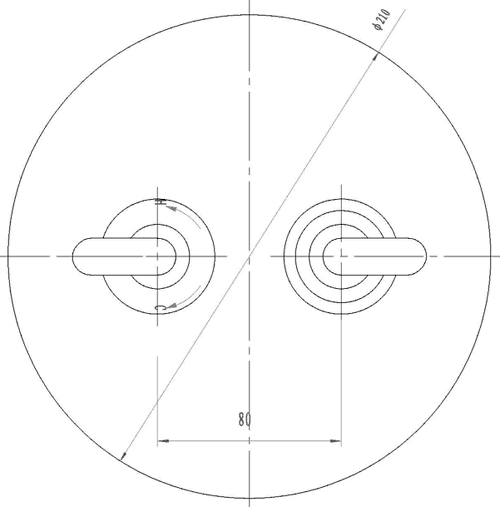 Technical image of Hudson Reed Xeta Twin concealed 3/4" thermostatic shower valve