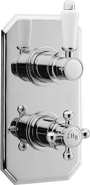 Larger image of Hudson Reed Traditional Traditional Twin Concealed Thermostatic Shower Valve.