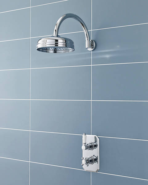 Larger image of Pioneer Traditional Thermostatic Shower Valve & Round Head (Polymer).