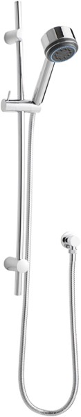 Larger image of Component Arched Slide Rail, Multi Function Shower Handset & Hose (Chrome).