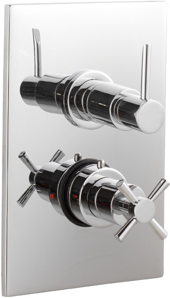 Larger image of Ultra Pixi 3/4" Twin Concealed Thermostatic Shower Valve.