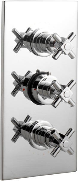 Larger image of Ultra Titan 3/4" Triple Concealed Thermostatic Shower Valve.