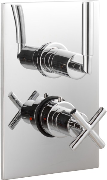 Larger image of Ultra Helix 3/4" Twin Concealed Shower Valve With Diverter.