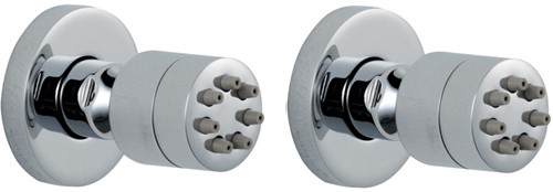 Larger image of Hudson Reed Shower Jets 2 x Mini Round body Jets (Chrome).