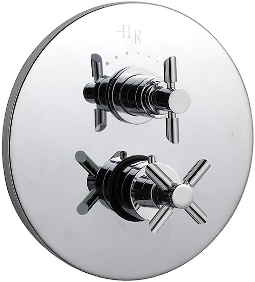 Larger image of Hudson Reed P-zazz 3/4" Twin Concealed Thermostatic Shower Valve.