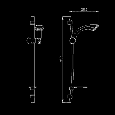 Technical image of Component Modern slide rail kit