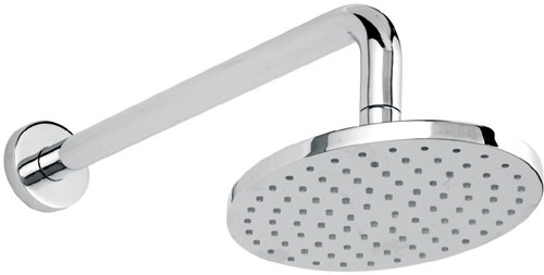 Larger image of Component Oval sheer fixed shower head and arm.