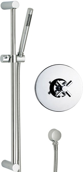 Larger image of Hudson Reed Tec Sequential Thermostatic Shower Valve & Slide Rail.