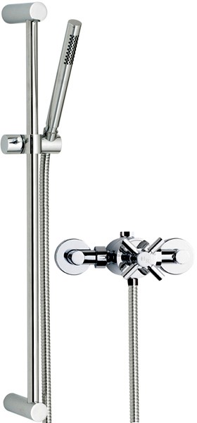 Larger image of Hudson Reed Tec Sequential Thermostatic Shower Valve & Slide Rail.