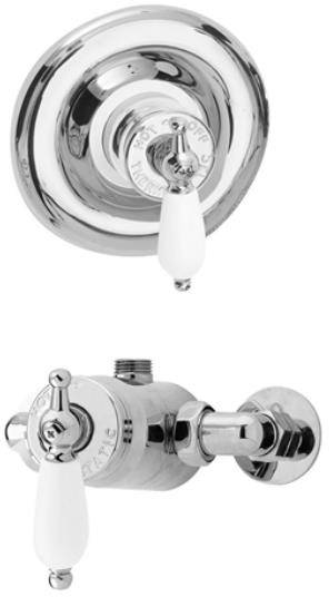 Example image of Nuie Beaumont Sequential Thermostatic Shower Valve (1 Outlet).