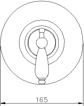 Technical image of Ultra Showers Sequential Thermostatic Shower Valve With Head & Arm (Chrome).