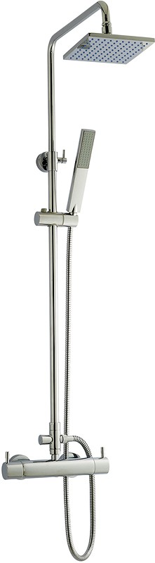 Larger image of Hudson Reed Bar Shower Thermostatic Bar Shower Valve, Adjustable Riser Set.