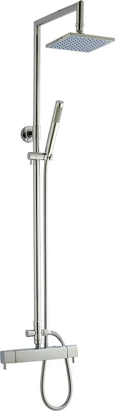 Larger image of Hudson Reed Bar Shower Thermostatic Bar Shower Valve & Tiamo Riser Set.