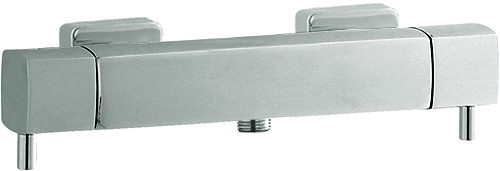 Example image of Hudson Reed Bar Shower Thermostatic Bar Shower Valve & Sheer Slide Rail Set.