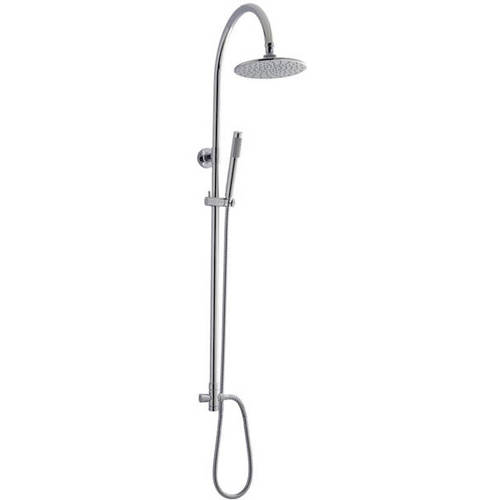 Larger image of Component Zephyr Shower Kit With Diverter (Chrome).