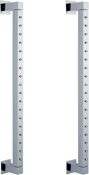 Larger image of Component 2 x 18 Jet Square Rainbars (Chrome).