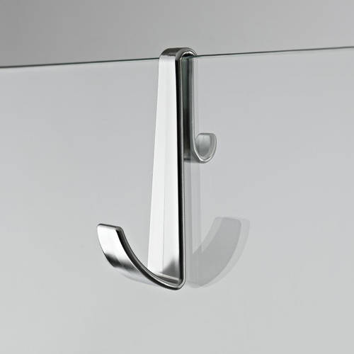 Larger image of Hudson Reed Wet Room Enclosure Hook For Frameless Glass Screens.