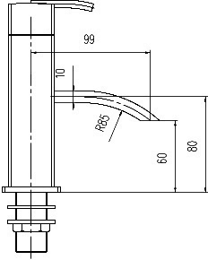 Technical image of Hudson Reed Arcade Bath Shower Mixer Tap With Shower Kit & Wall Bracket.