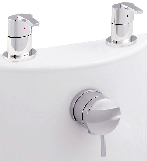 Larger image of Hudson Reed Arina Freeflow Bath Filler Tap With Pop Up Waste & Overflow.