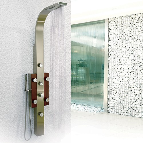 Example image of Hudson Reed Dream Shower Lustre Thermostatic Shower Panel.