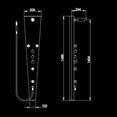 Technical image of Hudson Reed Dream Shower Apex