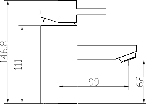 Technical image of Ultra Asset Complete Bathroom Furniture Pack With Muse Tap (Dark Oak).