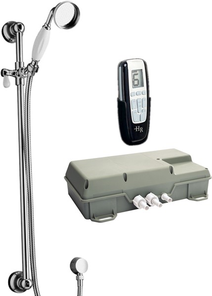 Larger image of Hudson Reed I-Flow Remote Shower Unit & Slide Rail Kit (Low Pressure).