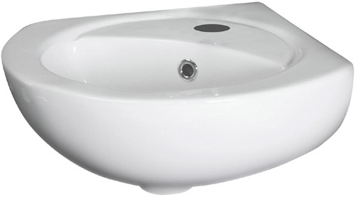 Example image of Ultra Jardine Corner Wall Hung Basin (1 Tap Hole).