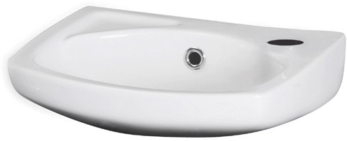 Larger image of Ultra Jardine Wall Hung Basin (1 Tap Hole, 350mm).