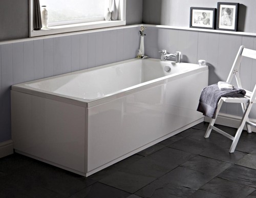 Example image of Ultra Baths Beacon Single Ended Acrylic Bath. 750x1700mm (4mm).