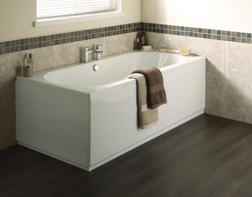 Example image of Ultra Baths Coast Double Ended Eternalite Acrylic Bath. 750x1700mm.