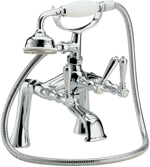 Larger image of Hudson Reed Jade Lever bath shower mixer with shower kit