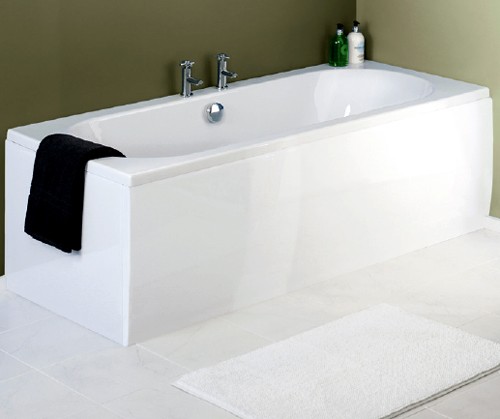 Larger image of Hudson Reed Baths Deuce Double Acrylic Bath With Panels. 1700x700mm.