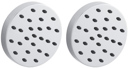 Larger image of Hudson Reed Showers 2 x Round Tile Body Jets.