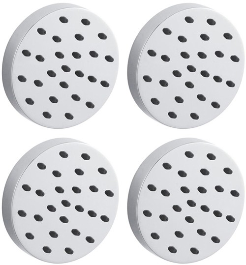 Larger image of Hudson Reed Showers 4 x Round Tile Body Jets.