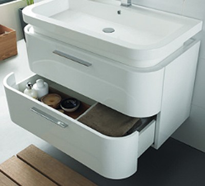 Example image of Ultra Bias Complete Bathroom Furniture Pack With Embrace Tap (White).