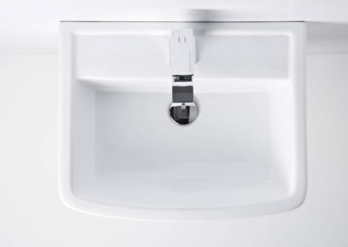 Example image of Nuie Bliss Back To Wall Toilet Pan With Seat, Basin & Semi Pedestal.