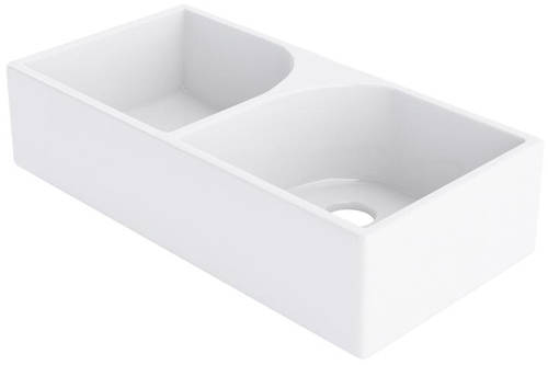 Example image of Ultra Butler Sinks Athlone Double Butler Sink 220x795x500mm (1 Hole).