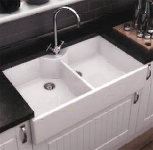 Example image of Ultra Butler Sinks Bandon Double Butler Sink 220x895x550mm (1 Hole).