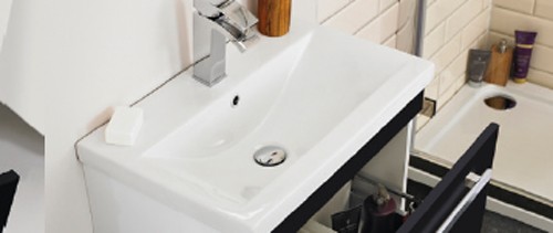 Example image of Ultra Design 800mm Vanity Unit Suite With BTW Unit, Pan & Seat (Black).